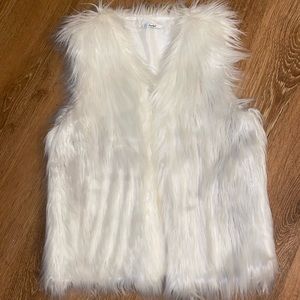 White Fur Vest